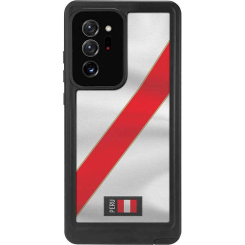 Peru Soccer Flag Galaxy Note20 Ultra 5G Waterproof Case